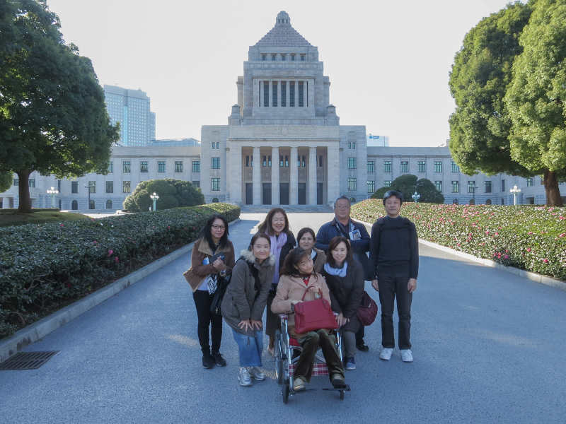 Field Work on a Wheelchair at the National Diet of Japan