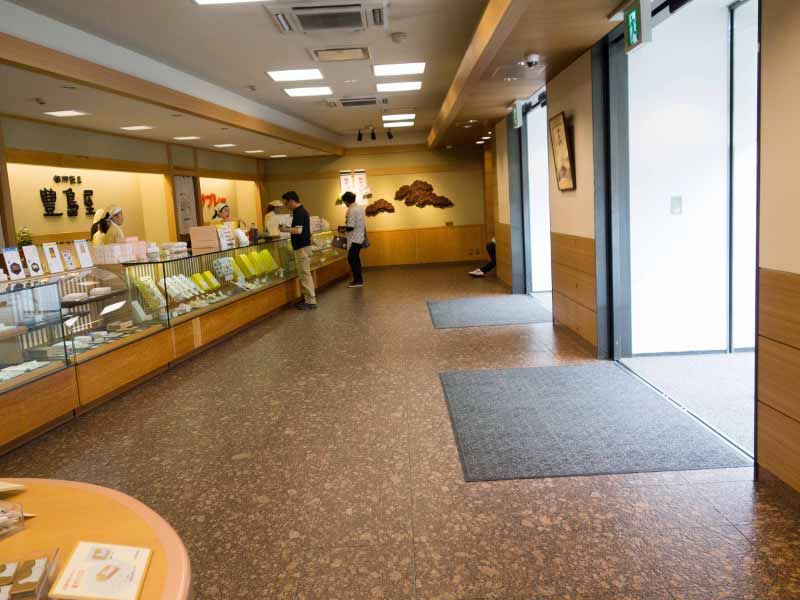 The store is spacious and accessible for wheelchair users inside.