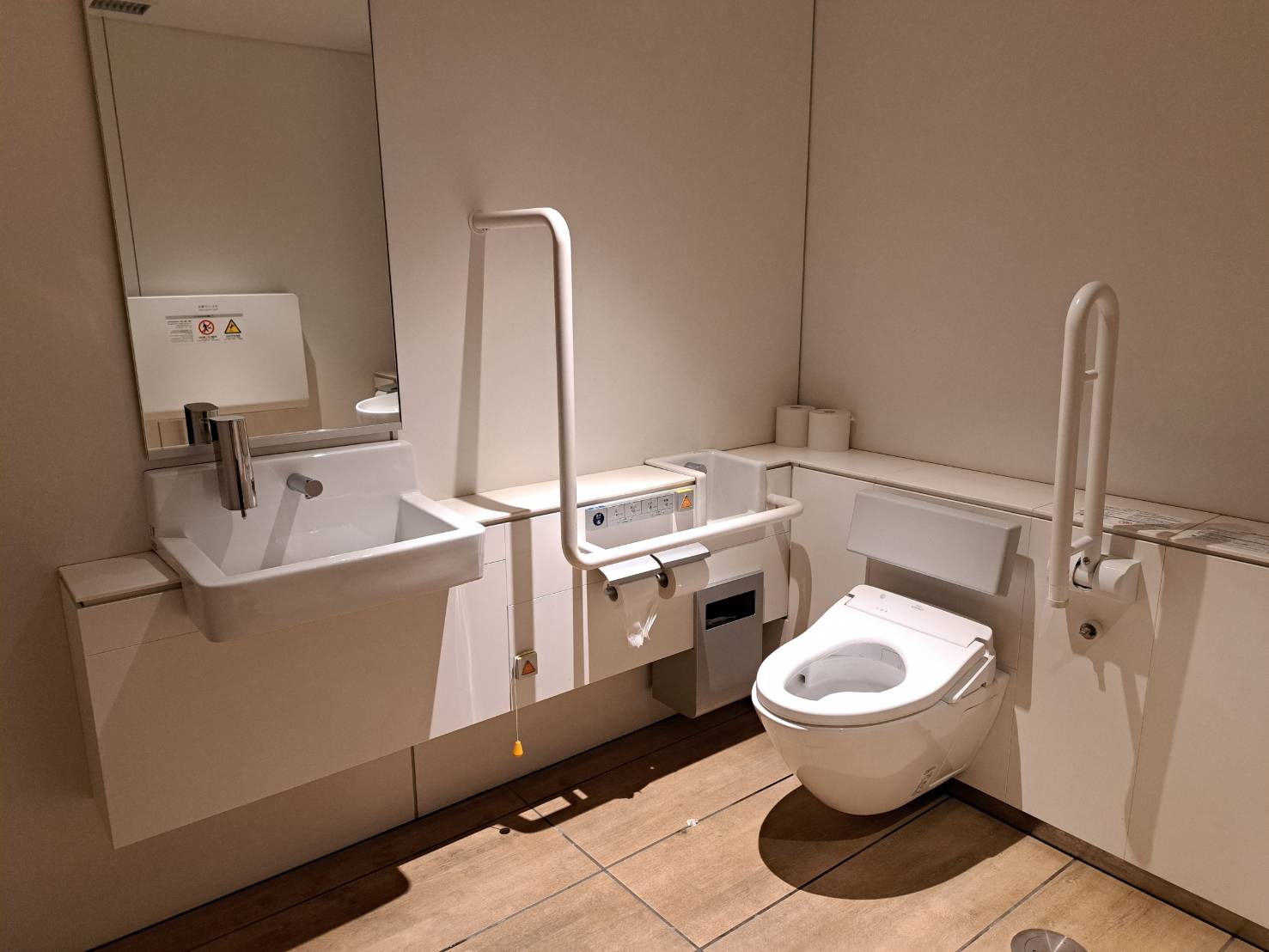 Interior of multipurpose restroom